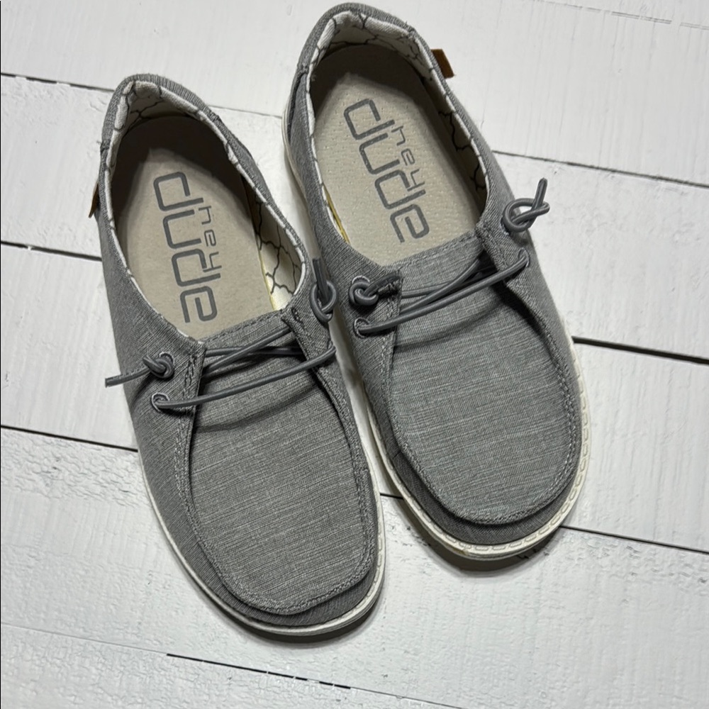 Hey Dude Kids Gray Slip-On Loafers
